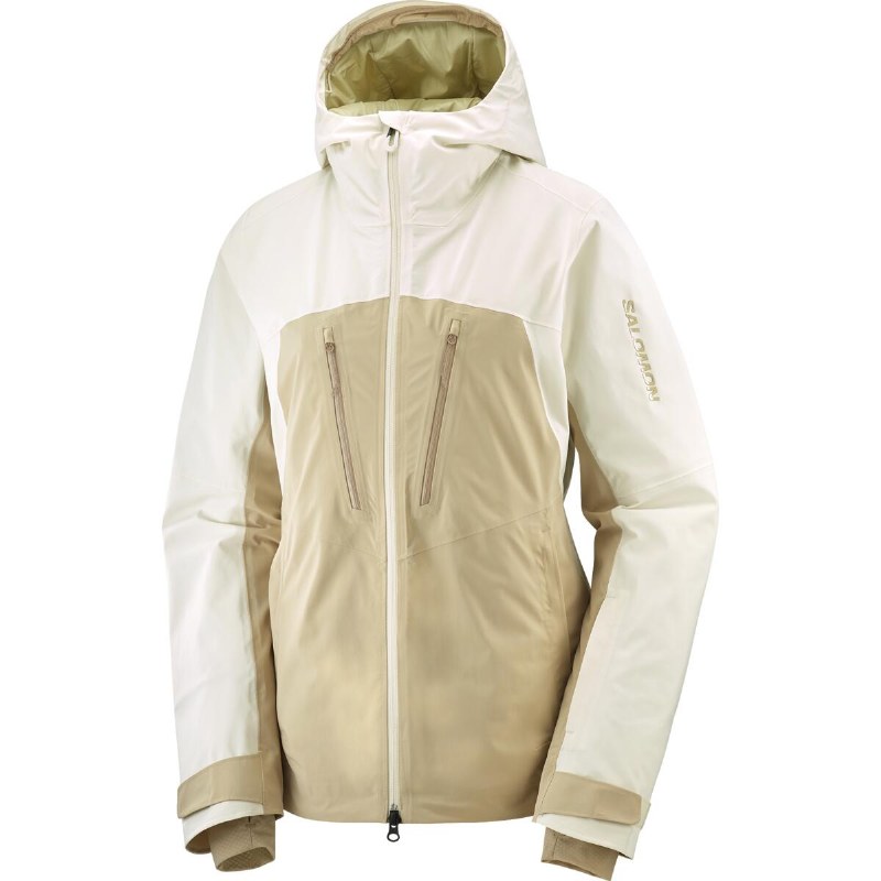 Salomon Brilliant Womens Jacket Safari Vanilla Ice Medium 2024